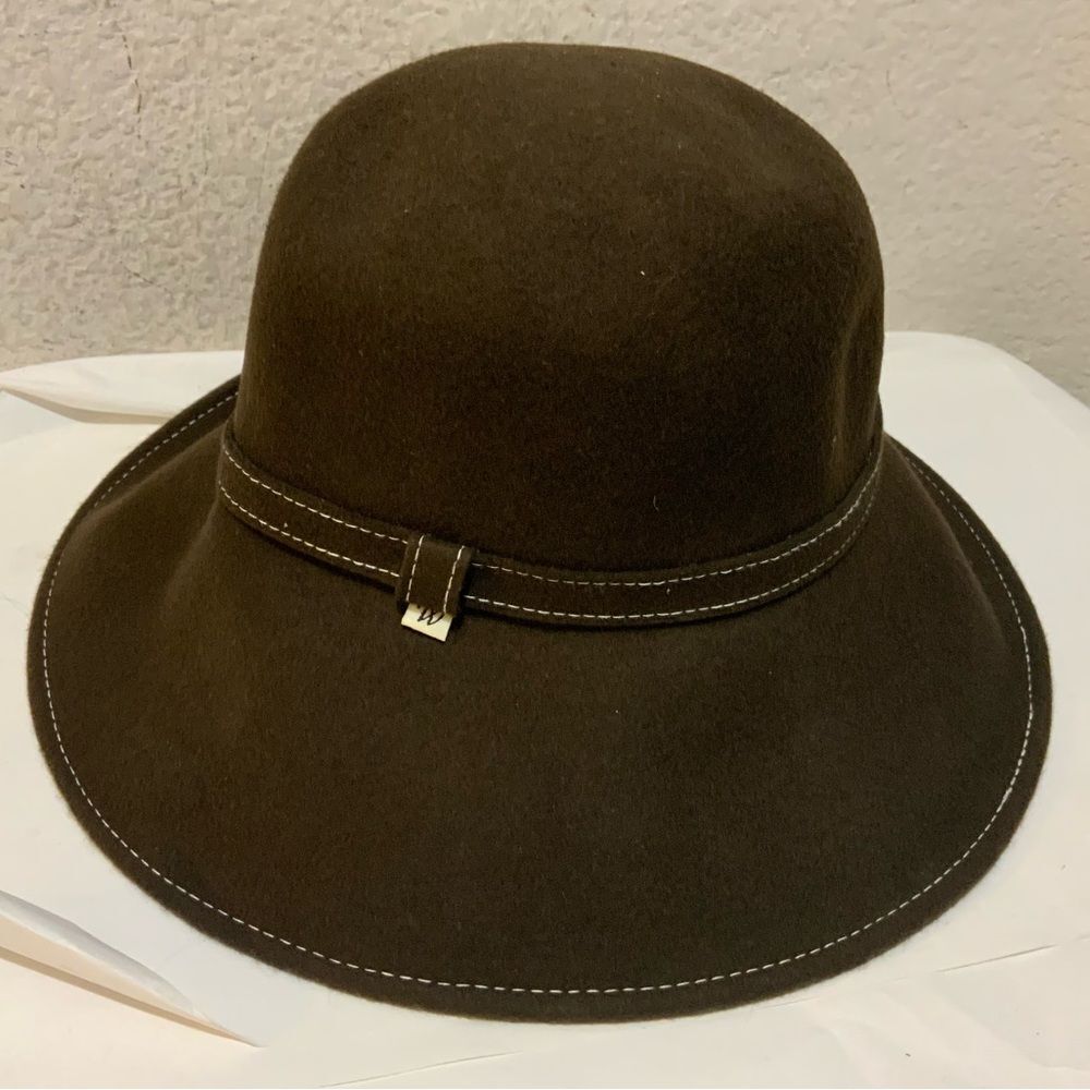 Harthorn by wallaroo Women’s Wallaroo wool hat NWOT 100% wool brown